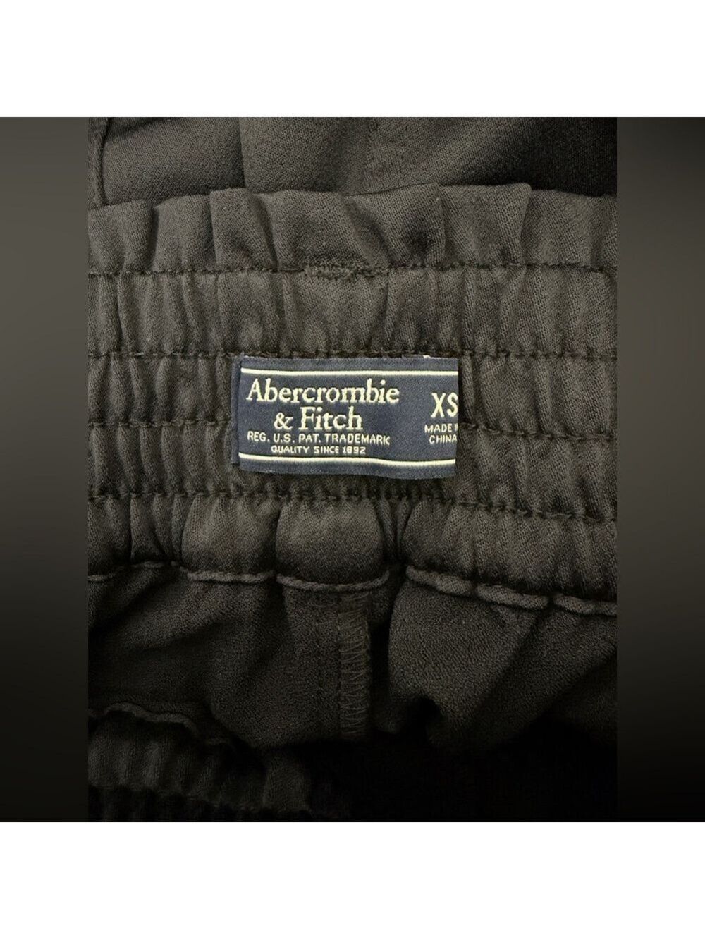 Abercrombie Black Satin Paper Bag Pants Size XS - Picture 3 of 4